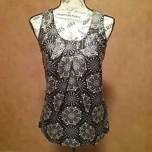 Tory Burch Silk Sleeveless Pleated Blouse